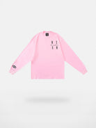 MEDM Embroidered Logo Long Sleeve Tee in Gray