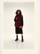 MASONPRINCE Embossed Pattern Wool Blend Vest in Green