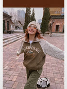 BeerBro Color Block Half Zip Sweatshirt