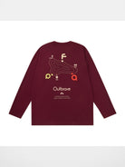 FPA Store Heavyweight Graphic Long Sleeve Tee in Burgundy