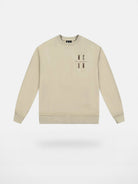 MEDM Oversized Logo Crewneck Sweatshirt in White