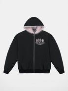 MEDM Faux Fur Trim Padded Jacket in Pink