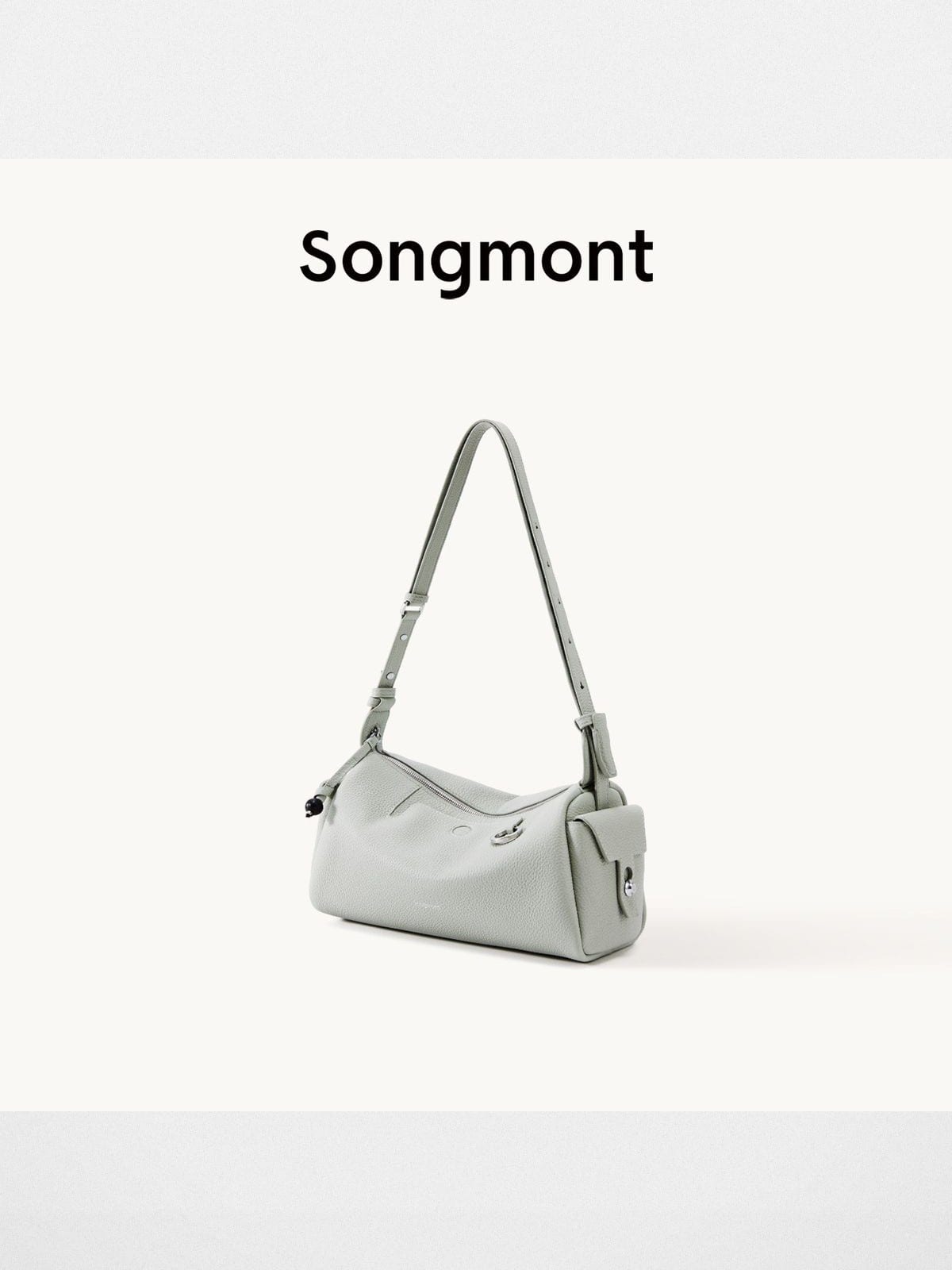 Songmont Tumbled Leather Mini Camera Bag in Mint
