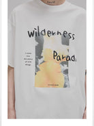 NANS Wilderness Parade Mercerized Tee in Black - On Model