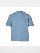 ROYA Cashmere Cotton Blend Knit T Shirt in Sky Blue