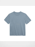 NANS Contrast Print Pima Cotton T Shirt in Sky Blue