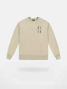 MEDM Cotton Blend Logo Crewneck in Beige