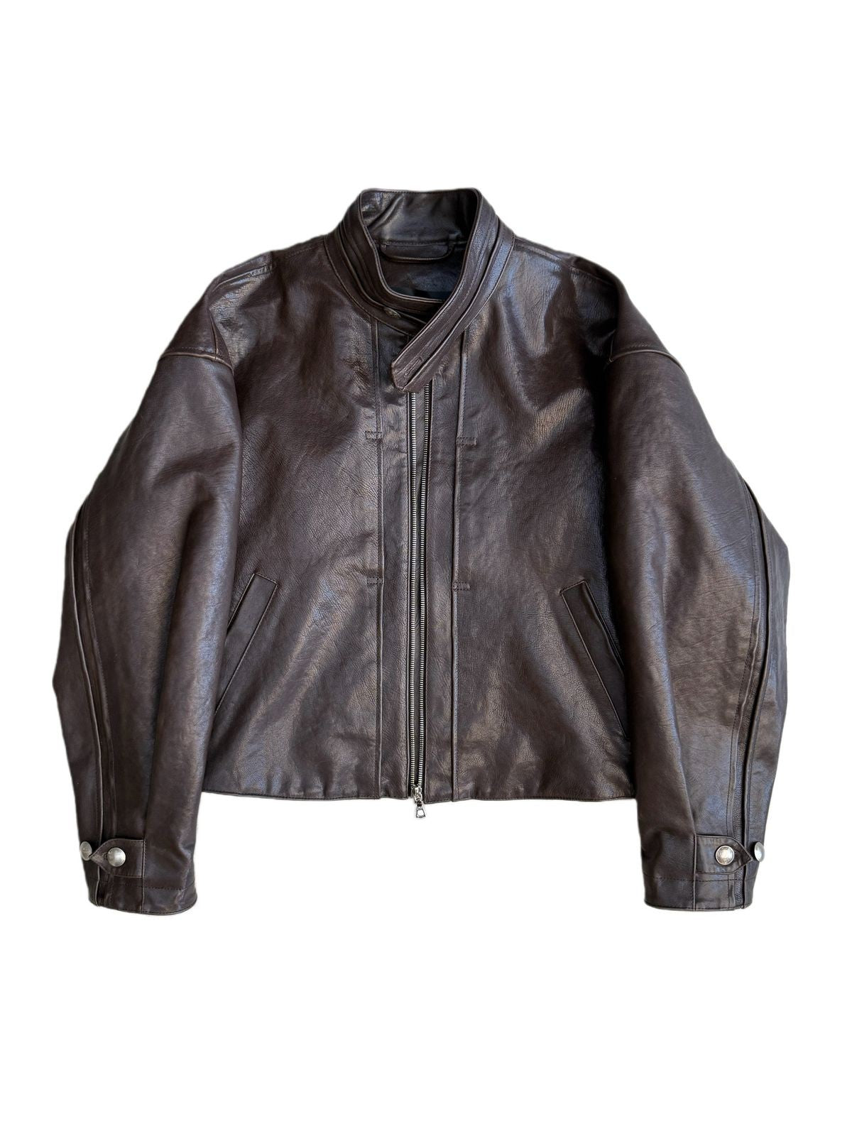 UNKNOWNWORLD Vegetable Tanned Horsehide Ranger Jacket in Brown