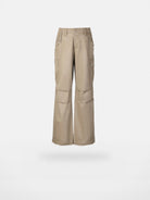 VLABMADE Distressed Paratrooper Cargo Pants in Beige