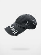 UNKNOWNWORLD Distressed Paint Splatter Cap in Black