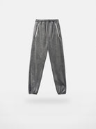 Roolrren Homme Heavyweight Silver Fox Fleece Joggers in Gray