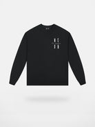 MEDM Cotton Blend Logo Crewneck in Black