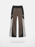 BLINDNOPLAN Retro Color Block Track Pants in Brown