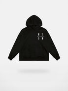 MEDM Embroidered Logo Hoodie in Black