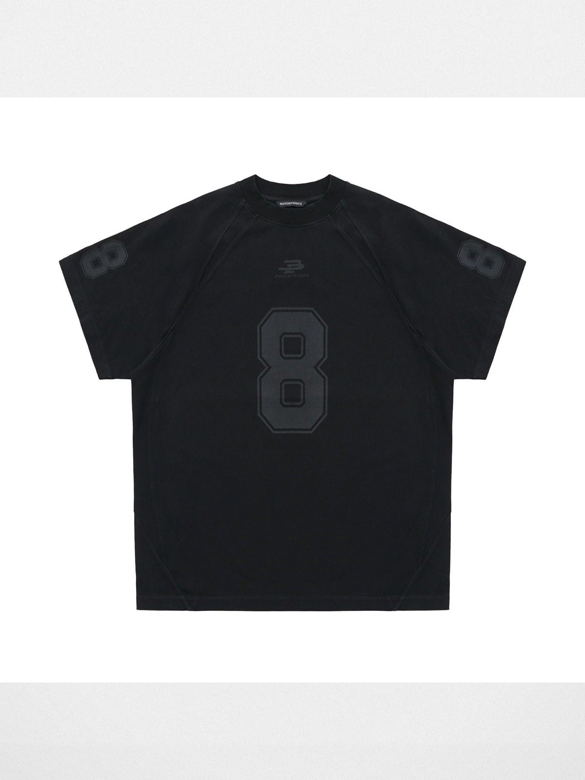 MasonPrince No 8 Combed Cotton Jersey T Shirt in Black
