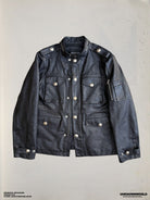 UNKNOWNWORLD Multi Pocket Horsehide Safari Jacket in Black
