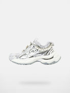 OLDORDER Metallic Pearl Chunky Sneakers in Silver