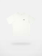 Simple Project Inverted Logo High Crew Tee in White