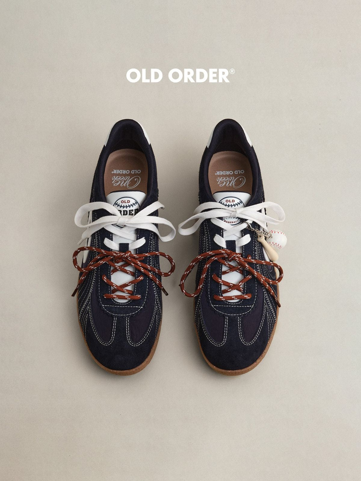 OLD ORDER Navy Baseball German Army Trainers in Navy