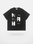 LOSTCTRL Heavyweight Washed Cotton Graphic Tee in Black