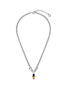 Blackhead Vinyl Wave Gradient Necklace in Silver