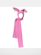 CFIERCE Plush Bunny Scarf Hat in Pink