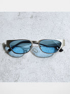 FUTURE UPDATE Stainless Steel Cyberpunk Sunglasses in Gray