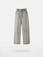 VLABMADE Washed High Rise Dad Jeans in Gray