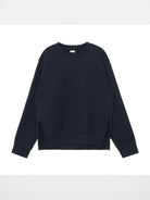 Simple Project Side Slit Air Layer Sweatshirt in Navy Blue