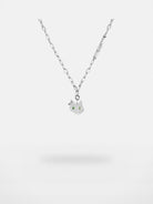 BLACKHEAD Green Eyed Cat Pendant Necklace in Gray