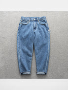 Soda Baggy Tapered Washed Jeans in Denim