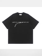 LOSTCTRL Withered Letters Heavyweight T Shirt in Black