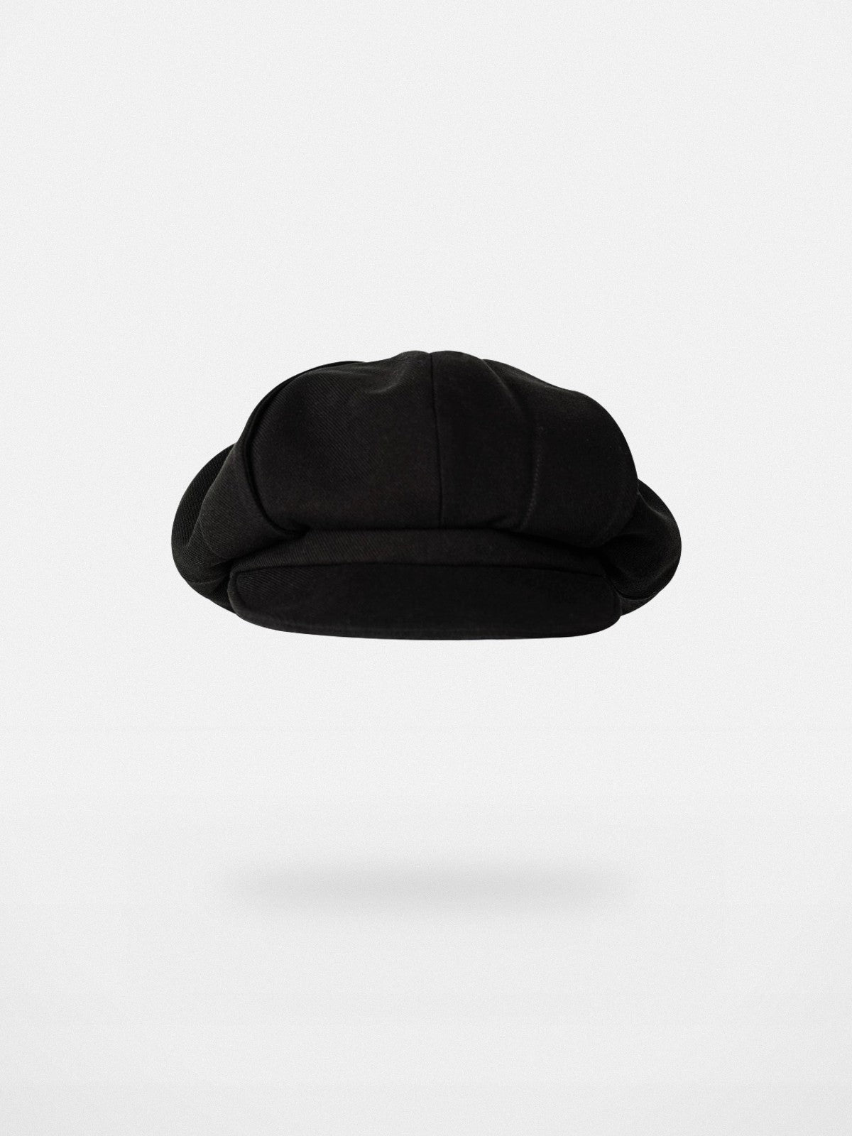 Simple Project Windmill Paneled Newsboy Cap in Black