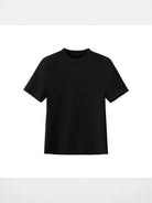 Acsense Studio Brushed Structured Shoulder Tee in Black