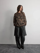 RandomPiece Irregular Pleated Ruffle Skirt