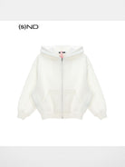 FaxCopyExpress Heavyweight Terry Zip Up Hoodie in White