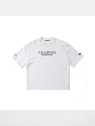 MasonPrince Embroidered Double Collar Tee in White