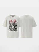 SWFI Distressed Graphic Single Stitch Tee in White