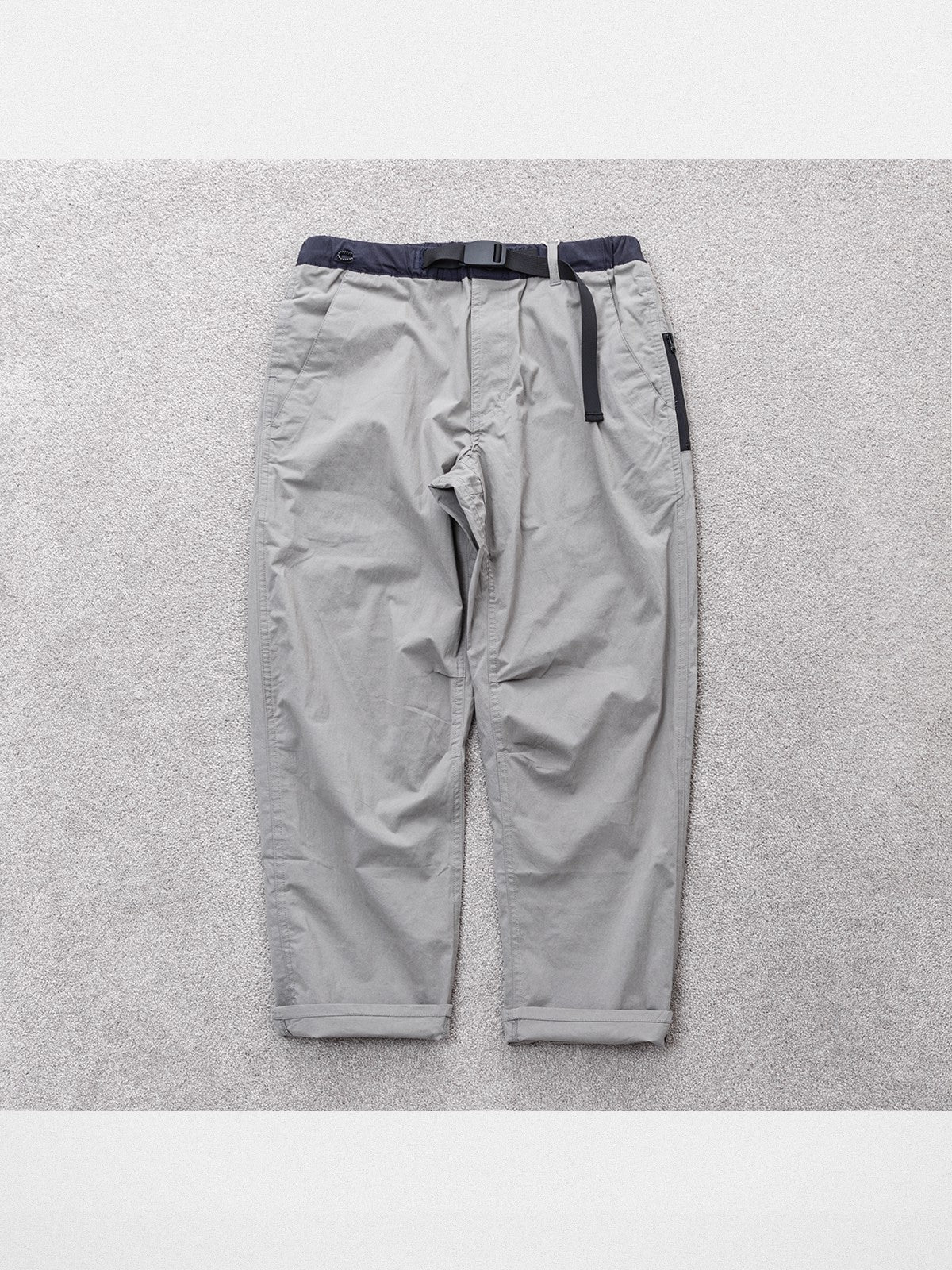 Soda Trendy Water Repellent Tapered Hiking Pants in Light Gray