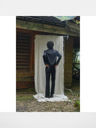 Retro21 Western Fringe Shirt Jacket in Black - On Model