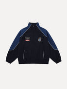 MASONPRINCE Color Blocked Badge Track Jacket in Blue #color_blue