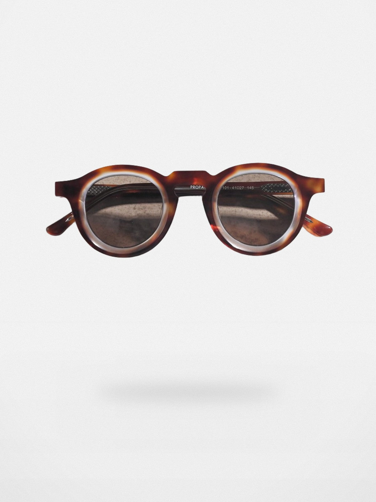 FUTURE UPDATE Round Acetate Sunglasses in Brown