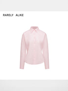 RARELY ALIKE Two Way Tie Waist Cotton Shirt in Pink