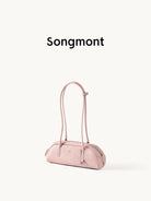 Songmont Mini Leather Bowling Bag in Pink