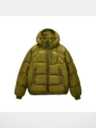 FPA Semi Sheer 800FP Hooded Puffer in Olive