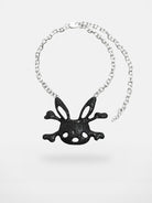 CFIERCE Rabbit Skull Necklace in Black