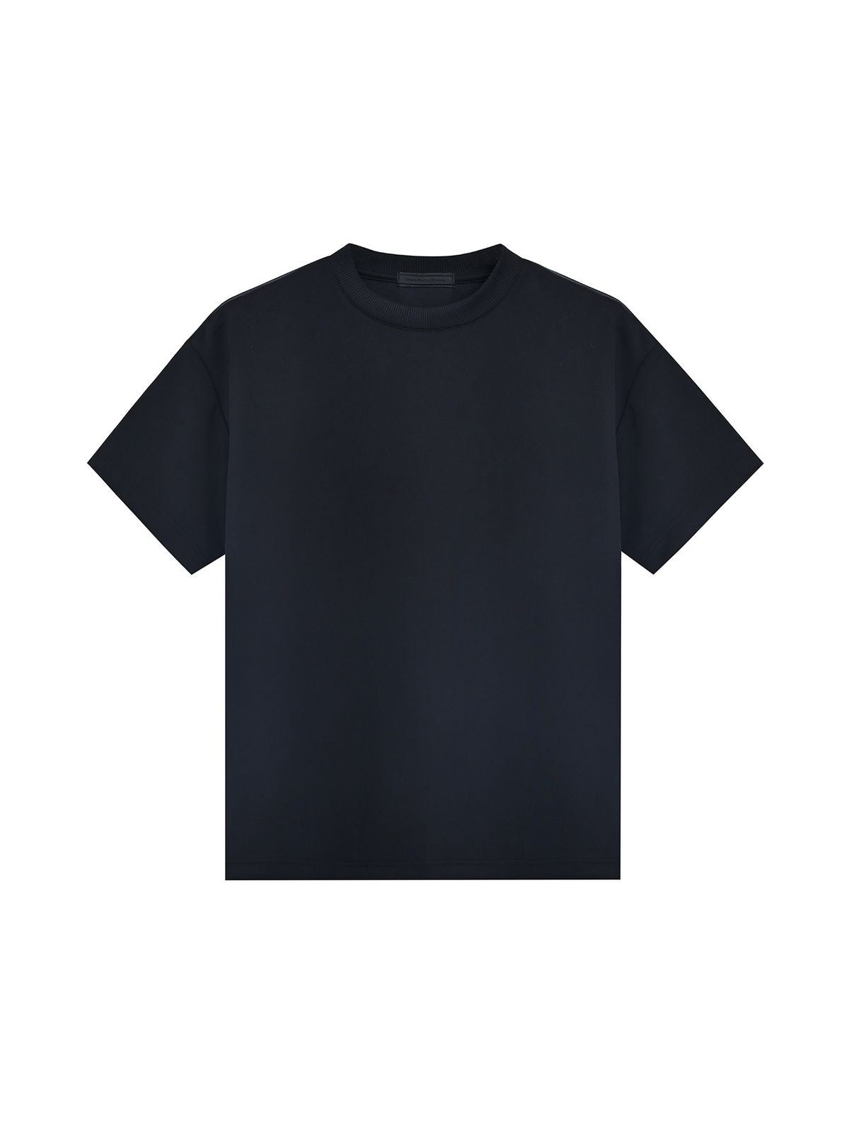 Roolrren Homme Structured Modal Air Layer T Shirt in Navy Blue