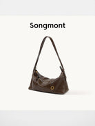 Songmont Vegetable Tanned Leather Hobo in Brown