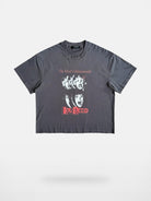 UNKNOWNWORLD Washed Distressed Graphic T Shirt in Gray