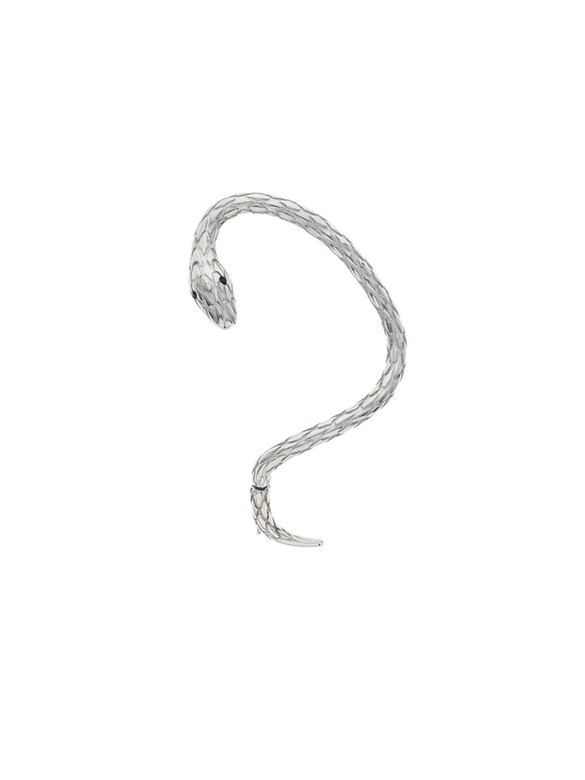 BLACKHEAD Exaggerated Snake Ear Cuff in Silver